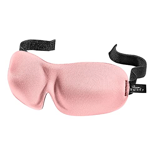Bucky 40 Blinks No Pressure Eye Mask for Travel & Sleep - color: Peony Pink