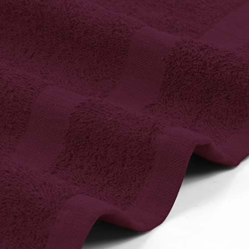 Utopia Towels Salon Towels, Pack of 24, 16x27 in, 100% Cotton, Burgundy - color: Burgundy, size: 24 Pack