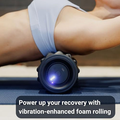 VibePro Flow Vibrating Foam Roller - 5-Mode Vibrating Massage Roller for Muscles Deep Tissue, Recovery, & Pain Relief - High-Intensity Electric Foam Roller for Back, Legs & Shoulders - Rechargeable - style: Flow