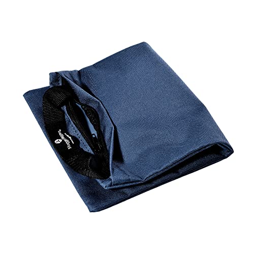 Hugger Mugger Unfilled 10lb Yoga Sandbag - Adds Weight to Your Poses, Zipper Cover, Sturdy Handle, Durable Material, Not Filled with Sand - color: Navy