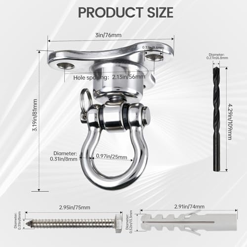 Helffer Heavy Duty Stainless Steel Swing Hanger