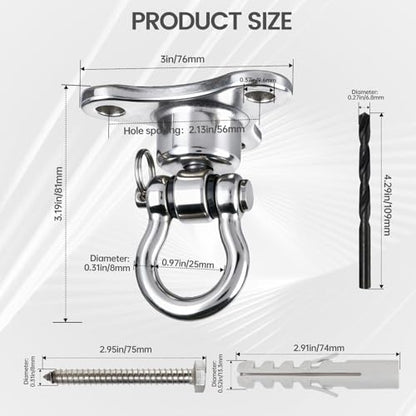 Helffer Heavy Duty Stainless Steel Swing Hanger