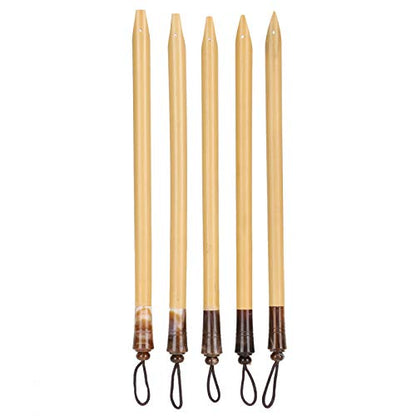 5PCS Bamboo Pens, Comic & Arabic Calligraphy Dip Pens (Bamboo Tip Set) - size: Bamboo Tip Set