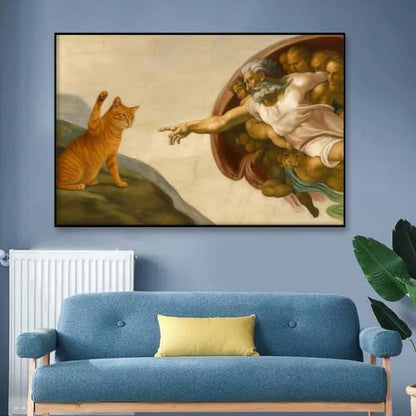 Jesus and Cat Diamond Art Kits for Adult diamond painting kits for adults | Jesus and the Orange Cat DIY Diamond Painting Kits 5D Diamond Dots Gem Art Crafts with Tools,Round Full Drill 12x16inch - color: DP04743