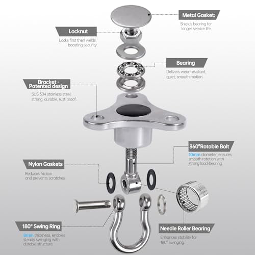 Helffer Heavy Duty Stainless Steel Swing Hanger