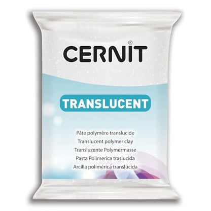 CERNIT Transparant Clay 56g, Ruby Red, 7 x 5.5 x 1.5 cm - color: Ruby Red