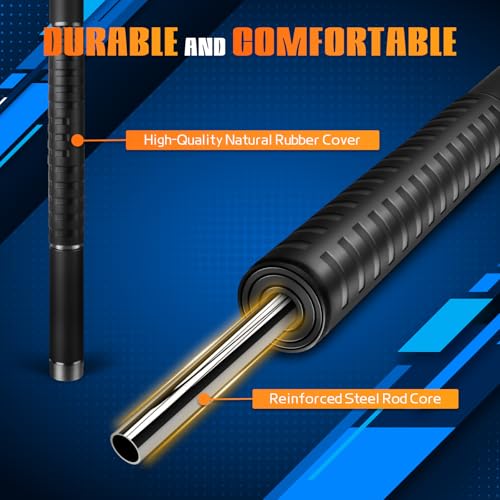 Muscle Roller Stick,17" Massage Roller for Muscle Deep Tissue Massage Black - color: Black