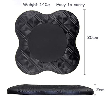 Yoga Knee Pad Cushion Extra Thick for Knees Elbows Wrist Hands Head Foam Yoga Pilates Work Out Kneeling pad - color: Black