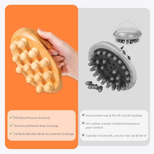 Wood Therapy Massage Tools, Cellulite Massage Tool & Massage Body Brush