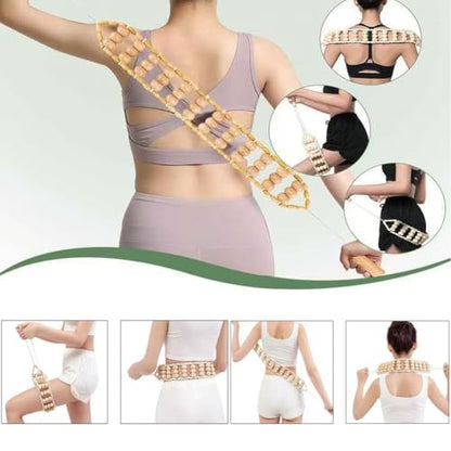 3-in-1 Wood Therapy Massage Tools Lymphatic Drainage Massager Maderoterapia Kit Wooden Gua Sha Massager Body Sculpting Tools for Muscle Pain Relief, Anti-Cellulite, Body Contouring and Shaping