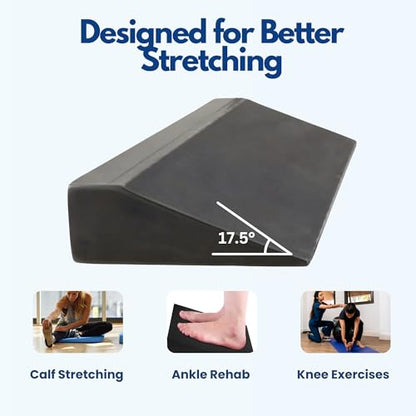 Everyday Yoga EVA Foam Yoga Wedge Support Block, 19.5 x 6 x 2 In - Black