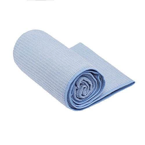 Shandali Hot Yoga Towel - Mat-Sized, Microfiber, Super Absorbent, Anti-Slip, Injury Free, 24" x 72" - Best Bikram Yoga Towel - Exercise, Fitness, Pilates Gear - color: Blue