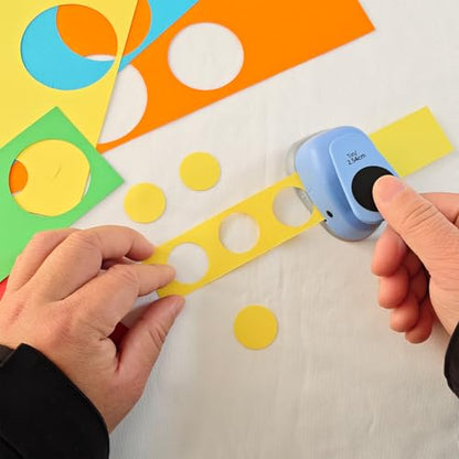 2‑Pcs Circle Hole Paper Punch Set, Puncher Cutting Diameter 3/4‑inch,1‑inch | Gift Wrapping, Cardstock, Crafting Design, Scrapbook Tools, Arts Fun Projects, Christmas and Birthday Gifts, Office Supplies. - size: 2 SMALL SIZE
