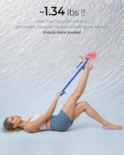 Back and Neck Massager for Pain Relief Deep Tissue, Upgraded Full Body Trigger Point Cane Massage Tools, Massage Stick Pressure Point Hook, Muscle Knot Remover Tool (Blue) - color: Blue