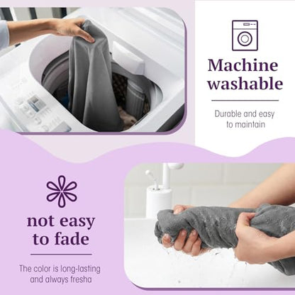 Breling Yoga Towel 4 Pack, Hot Yoga Towel 72" x 24" Non Slip, Dark Colors - color: Dark Colors