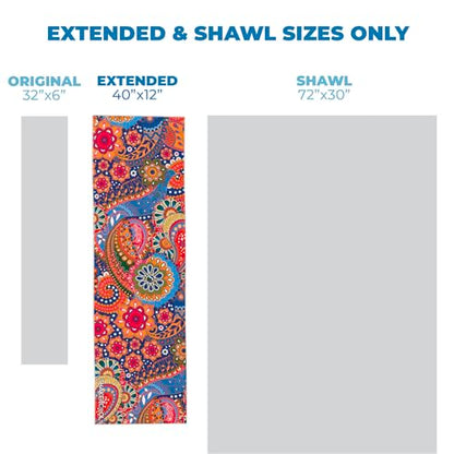 SHAKEitCOOL Extended Size Cooling Towel – Be Cool in Style - Heat Relief, Soft, Lightweight, Sun Protection, Easy Clean - Perfect for Biking, Hiking, Running, Yoga, Golf, Gardening - Bright Paisley M - color: Bright Paisley