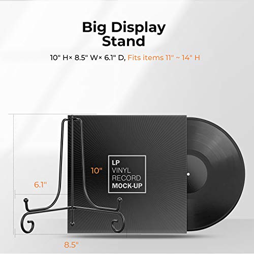 TR-LIFE 4 Pack Plate Stands for Display - 10 Inch Plate Holder Display Stand + Metal Easel Stand for Picture Frame, Decorative Plates, Book, Photo, Collectibles (4 Pack) - size: 10 Inch(4pcs)