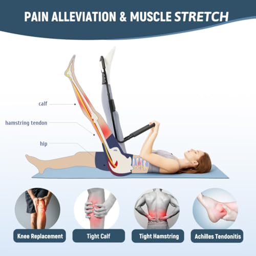 Hamstring Stretcher for Knee Extension & Pain Relief, Adjustable Low Back, Calf, Leg & Hip Stretching Device for Flexibility, ACL Surgery Recovery Physical Therapy Equipment - Upgraded 2025 - style: Upgraded