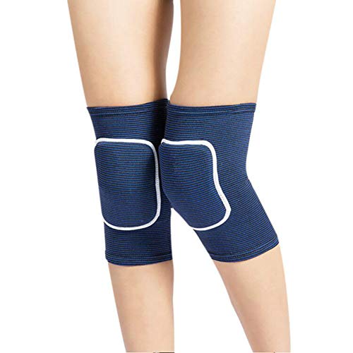 JUMISEE Kids Knee Pad, Anti-Slip Padded Sponge Knee Brace Breathable Flexible Elastic Knee Support for Football Volleyball Dance Skating Basketball Sports - color: Blue, size: X-Small(4-7 Years old)