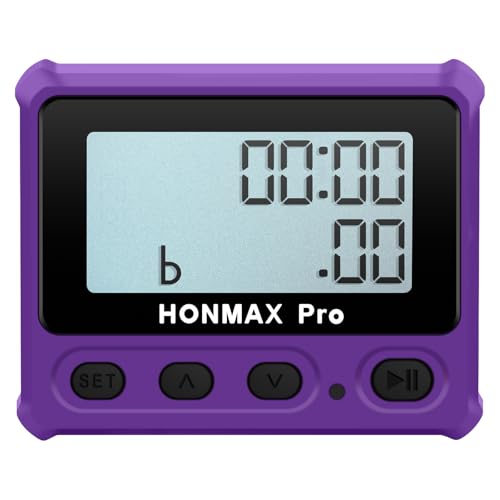 8100 Professional Interval Timer and Stopwatch, Backlight, USB-C Charged, Clock (Purple) - color: Purple