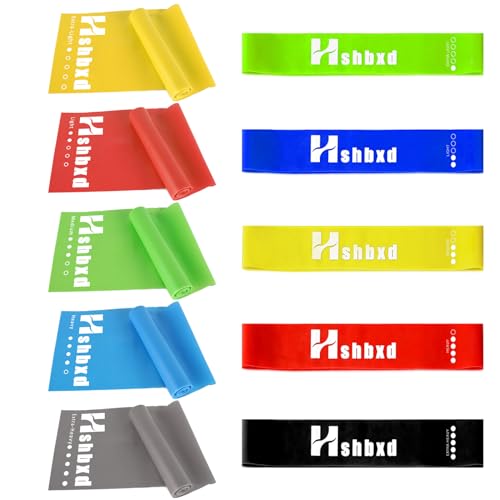 Resistance Bands Set for Physical Therapy, Rehab, Yoga and Pilates - color: 10-pcs resistance set