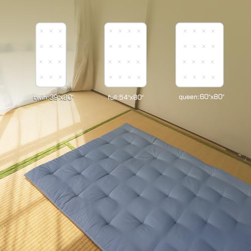 FindPanda Japanese Futon Floor Mattress, Folding Tatami Mat Sleeping Pad,Roll Up Kids Floor Lounger