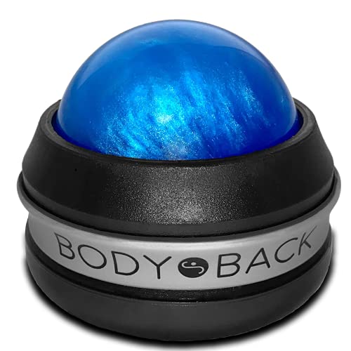 Body Back Massage Roller Ball - Body & Neck Massager for Muscle Recovery | FSA Eligible 360° Rolling Ball Massager For Sore Muscles, Handheld Massage Roller Ball For Full Body Tension Relief, Blue - color: Blue