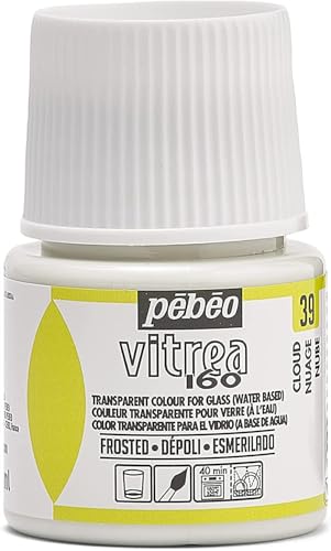 Pebeo Vitrea 160, Frosted Glass Paint, 45 ml Bottle - Cloud - color: Cloud
