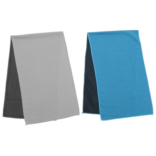 TOYANDONA 2 Pack Cooling Towels for Sports Neck Cooling Towel Quick Dry Sweat Wipe Towels for Running Yoga Tennis Swimming Outdoor Workouts 39.37 X 11.81 X 0.11 in
