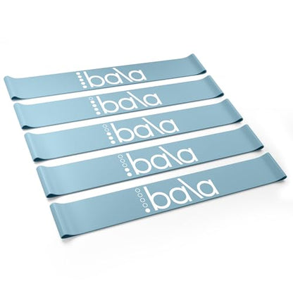 Bala Bands Resistance Bands, Elastic Booty Bands for Home Workouts, 5 Pack - color: Sea
