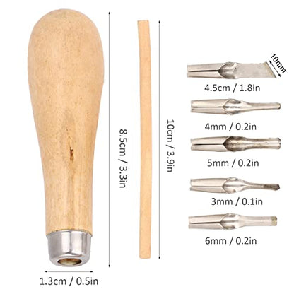 2 Sets Linoleum Carving Tools - 10 Replaceable Cutters | 2 Wooden Handles Stamp Carving Tools, Linocut Kit for Printmaking Ideal for Linocut, Woodworking, Precision Carving