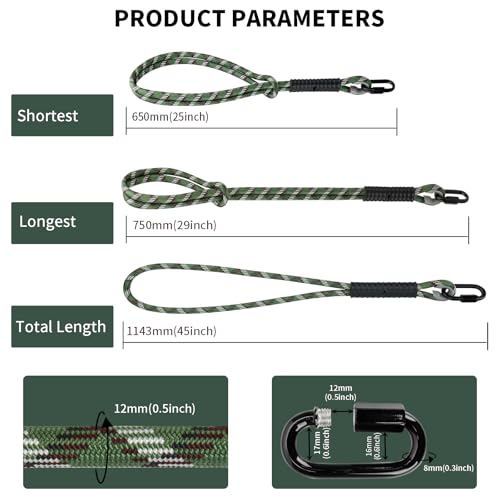 Heavy Duty Tree Swing Ropes, Hammock Tree Straps Hanging Kit, for Outdoor Swings Hammock Playground Set Accessories (3.75ft,45",Green,1Pack) - size: 3.75FT-1Pack