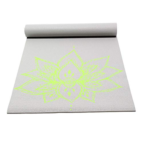 Sol Living Travel Yoga Mat - Natural Tree Rubber for Extra Grip - Non-Slip, Foldable, Eco-Friendly - Perfect for On-The-Go Yoga, Pilates, Fitness, Meditation - 24" x 72", Grey (EN-YP-PM003-GE) - color: Grey