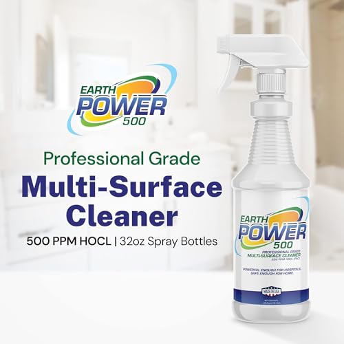 Earth Power Hypochlorous Acid 500 PPM Multipurpose Cleaner – 32 oz - style: 32 Fl Oz
