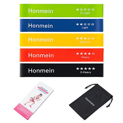 Resistance Bands for Working Out,Exercise Bands with 5 Resistance Levels - color: Multicolor
