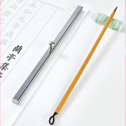 VILLCASE 2pcs Chinese Calligraphy Paperweight, Rice Paper Weight Rulers for Calligraphy Training Writing, Painting Paperweight for Office Desktop Paper Weight Accessories