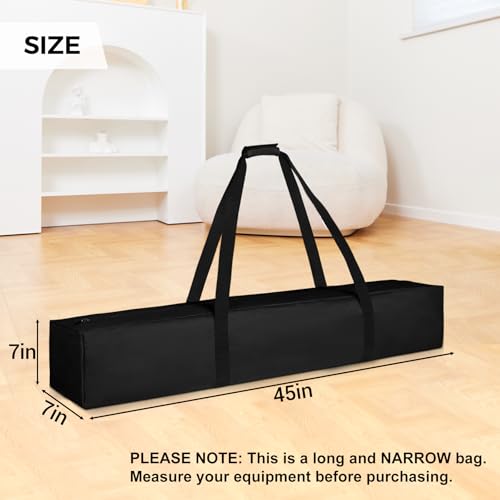 COOLBEBE 45 Inch Tripod Carrying Case - 45x7x7 Inch Storage Bag, Black - size: 45"x 7"x 7"
