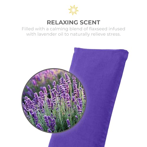 4 Pack Scented Sateen Eye Pillows, Purple with Lavender Oil - color: Purple With Lavender Oil