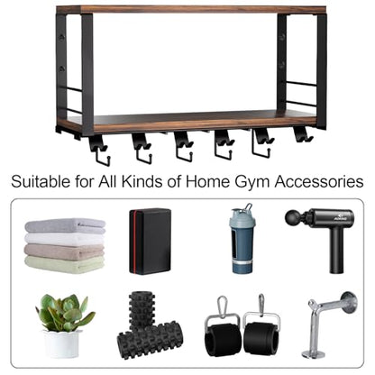 TJ.MOREE 2 Tier Floating Shelf Compatible with Tonal Accessories Wall Mount