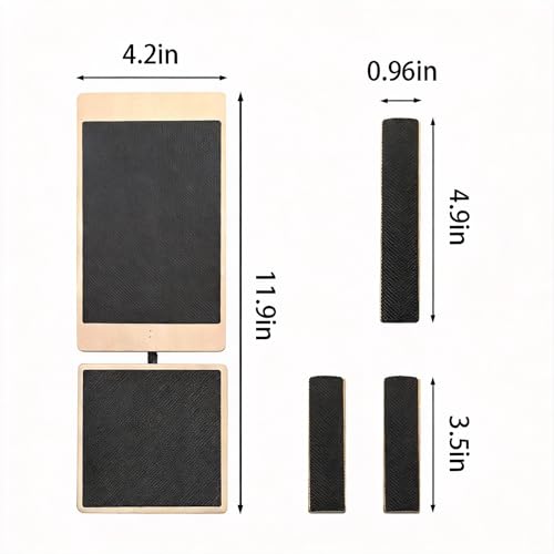 Wooden Balance Board for Foot Strength Training – Ideal for Ankle Sprain Recovery, Physical Therapy, Plantar Fasciitis Relief, Posture Correction & Body Balance – Use at Home, Office or Gym