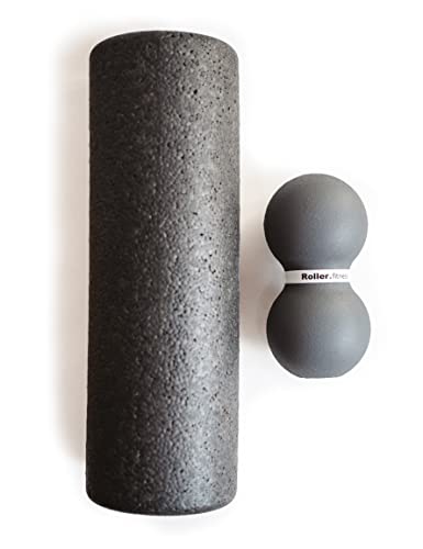 Fitness Infinity Roller, Peanut Foam Massage Ball, Large 8-Inch Double Exercise Roller (Gray - Standard) - style: Gray - Standard