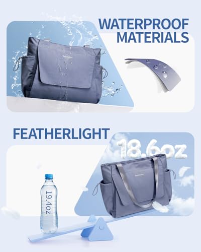 sportsnew Yoga Mat Bag Waterproof Tote Gym Bag Mat Carrier W/Wet Pocket - color: Gray Blue