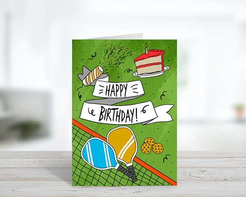 Fun Pickleball Birthday Card for Players & Enthusiasts - style: Pickelball