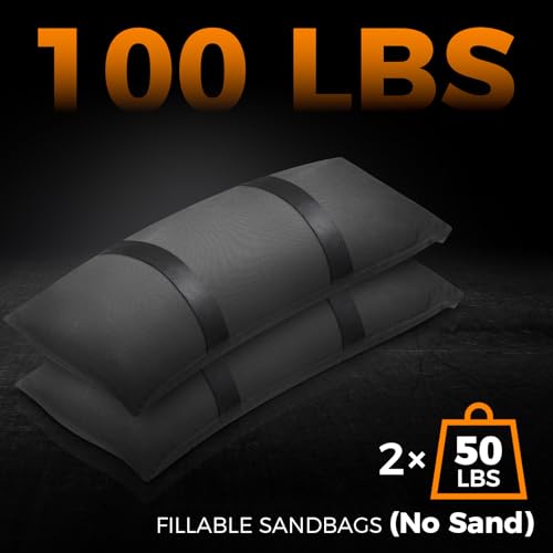 100 LBS Umbrella Base Weights Fillable Sandbags, 2 Packs Sand Bags for Weight, Outdoor Weatherproof Heavy Duty Weight Sandbag for Furniture Umbrella Stand Garden Cantilevers Poolside Accessories - size: 2 X 50 LBS