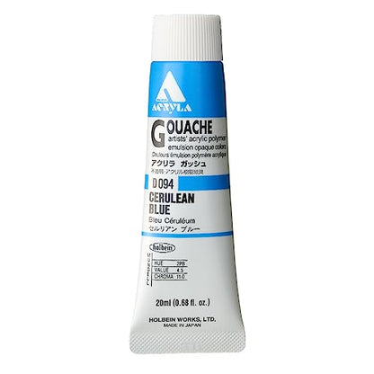 Holbein Acryla Gouache 20ml Cerulean Blue