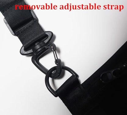 Yoga Mat Carrier Strap Shoulder Bag with Large Compartment Zipper Pocket