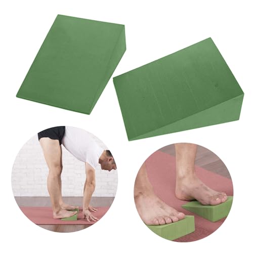 Professional Yoga Foam Wedge Calf Stretcher Foam Stretch Slant Boards Foot Stretch Wedge Block for Home Exercise, Yoga - color: Black,28x25x9, size: 28x25x9