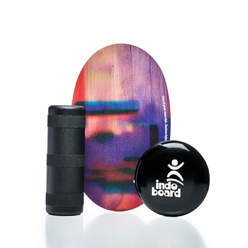The Original Indo Board Training Package - Balance Board Trainer for Core Strength, Stability & Athletic Performance - Surfing, Skateboarding, Snowboarding, Yoga, Physical Therapy & More. Includes Board, Cushion and Roller. - color: Country Road