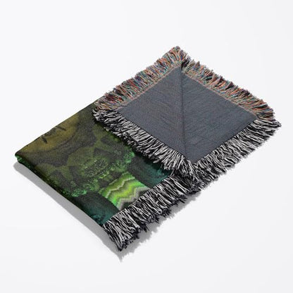 3dRose Mandala 28 Zen InnerBalance Green Harmony Chakra Meditation InnerPeace Woven Blanket