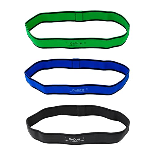CanDo Fabric Loop Plus, Resistance Exerciser Loops, Set of 3 - size: 18", style: Medium to X-Heavy Strength